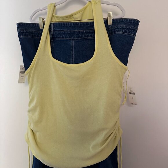 Plus Size Anthropologie - The Arden Double Waist Midi Skirt by Pilcro - Picture 6 of 6